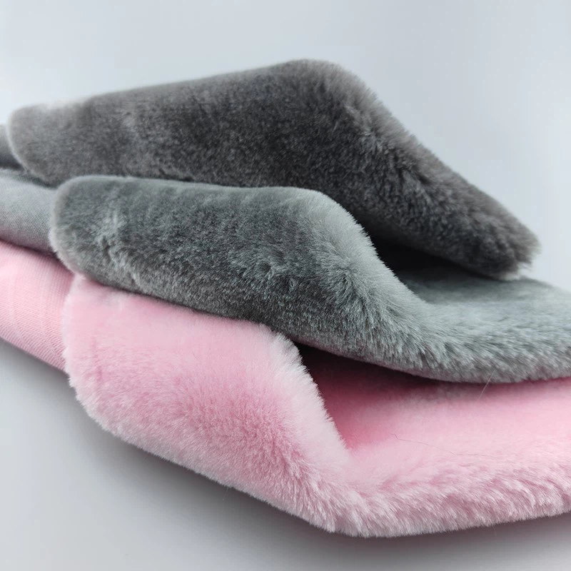 pink shearling fabric pink shearling fabric